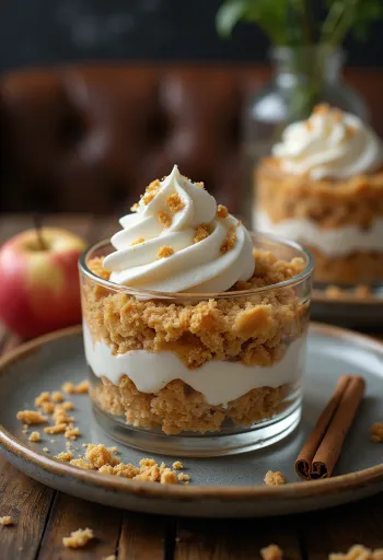 Torta od jabuka i mascarponea poslužena u kriškama