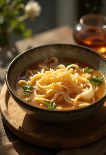 Kiselo-ljuti umak poslužen s rižom