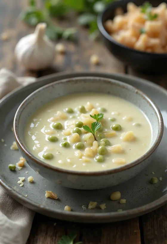 Umak od zelenog papra s češnjakom u posudi