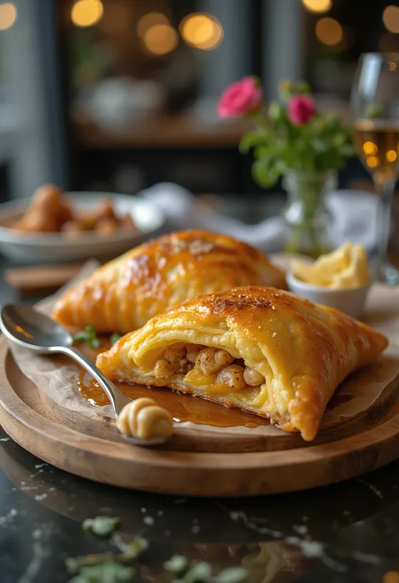 Svježe pečeni Calzone s đumbirom i medom