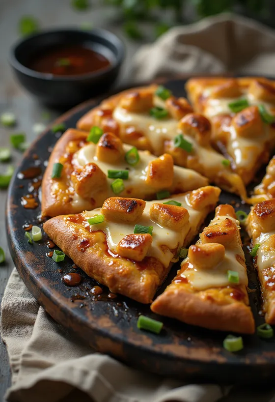 Teriyaki chicken pizza s grilanom piletinom i sezamom