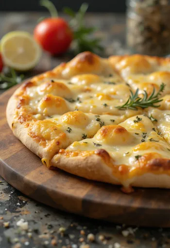 Pizza Bianca con Parmigiano s parmezanom i mozzarellom