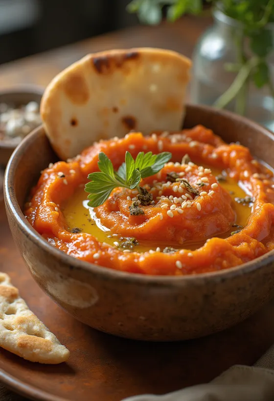Ajvar sa sezamom, pikantan i kremast umak od paprike