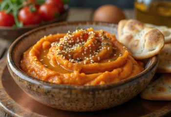 Ajvar sa sezamom, pikantan i kremast umak od paprike