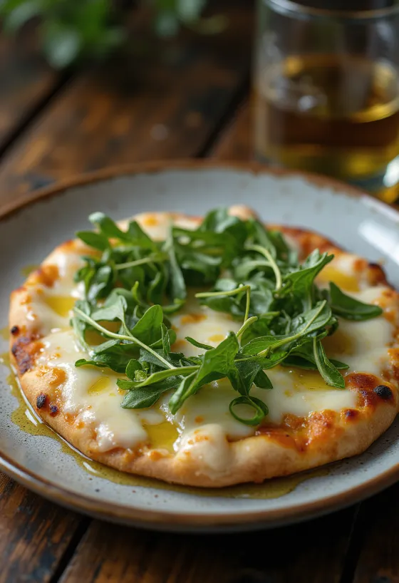 Pizza Bianca con Rucola s rikolom i sirom