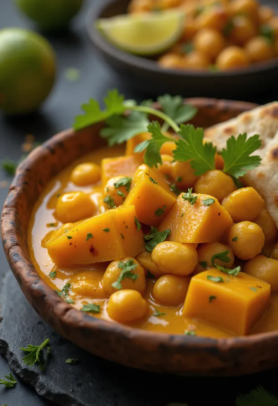 Kremasti curry od bundeve i slanutka