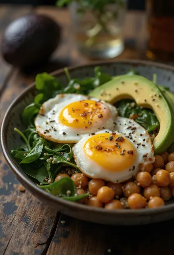 Poslužena Buddha zdjela s grilanim patlidžanom