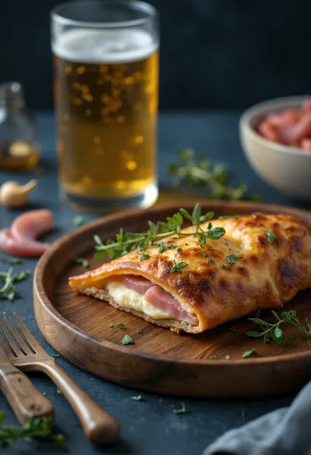 Svježe pečeni Calzone od heljdinog brašna