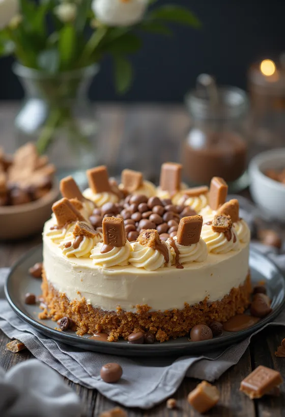 Kinder Bueno torta poslužena