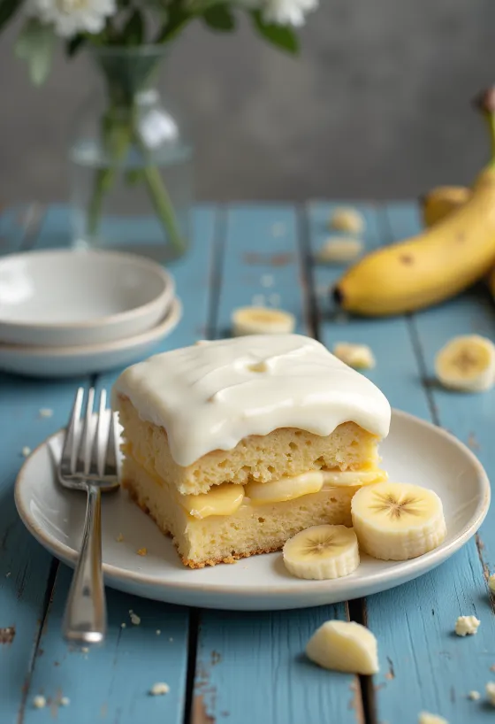 Torta s kremom od svježeg sira i banane u elegantnom izdanju