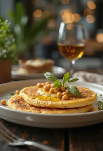 Humus palačinke poslužene