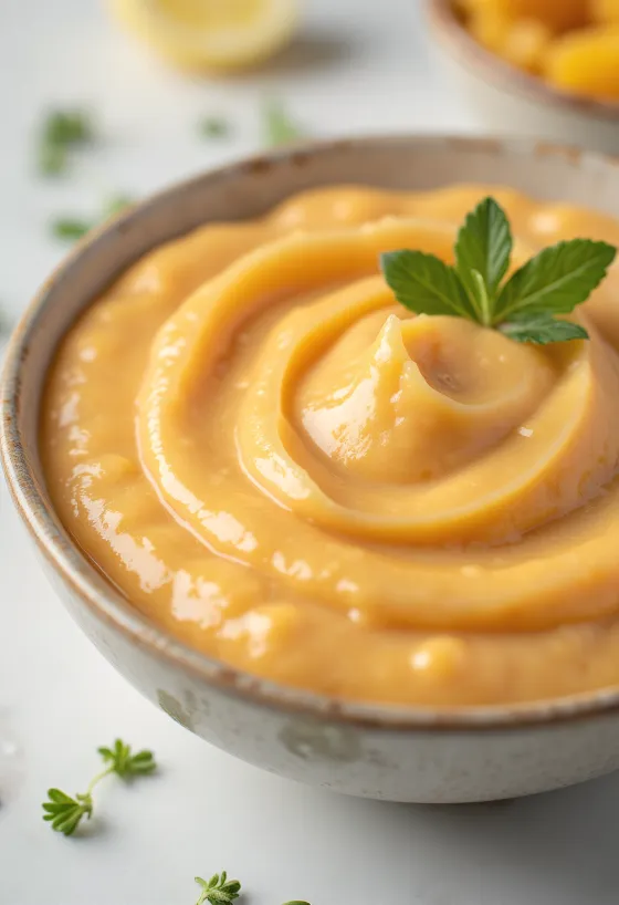 Tahini umak s mangom i limetom poslužen