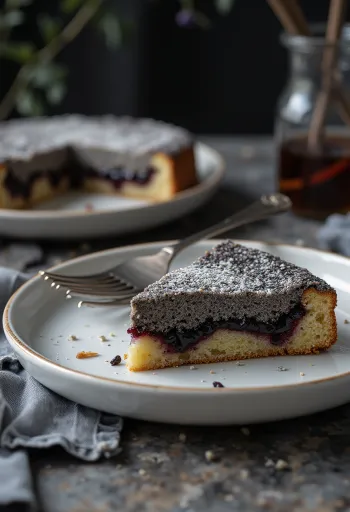 Klasična torta od maka poslužena