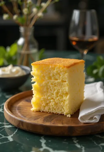 Klasična biskvitna torta poslužena