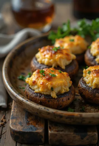 Punjeni šampinjoni s peršinom i veganskim sirom