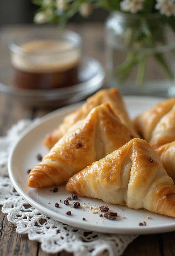 Samosa s čokoladom i marcipanom u hrskavom tijestu