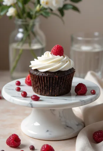 Čokoladni cupcakes s malinama i mascarpone kremom