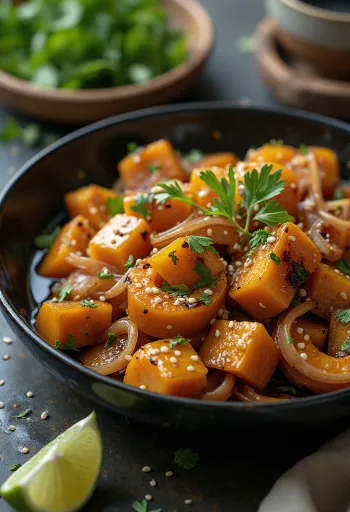 Wok s bundevom, limetom i tofuom