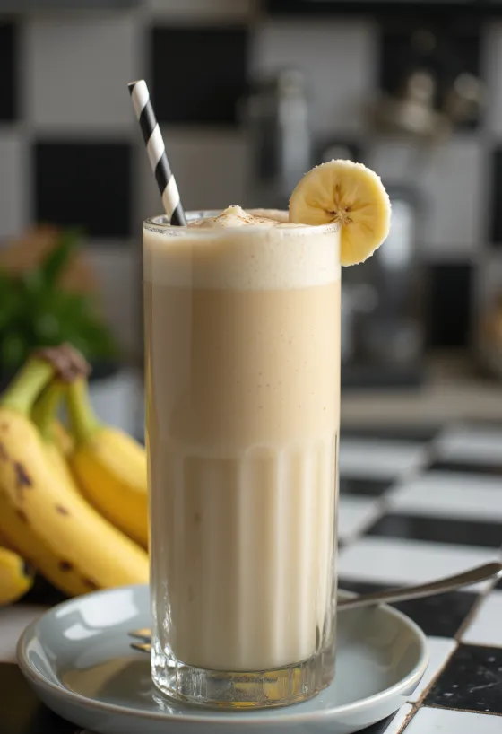 Shake od banane u čaši