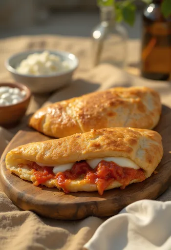 Bezmesni calzone pečen do zlatno-smeđe boje