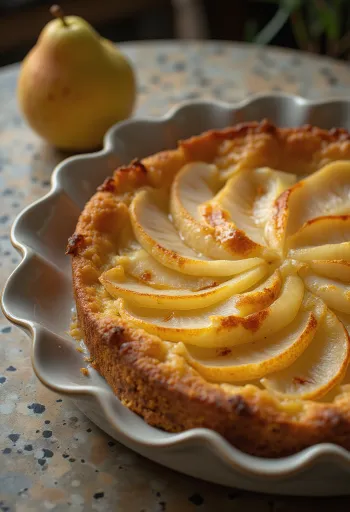 Torta od krušaka poslužena