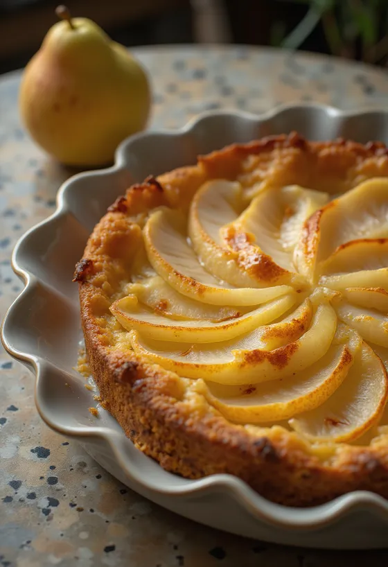 Torta od krušaka poslužena