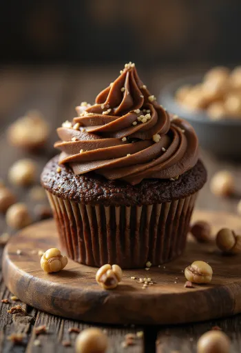 Nutella cupcakes posluženi na tanjuru