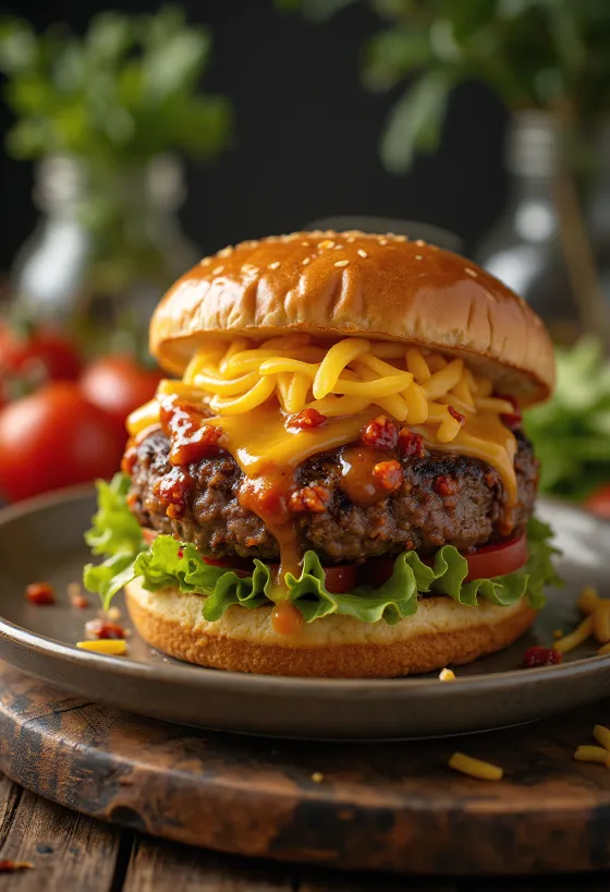 Poslužen slatko-ljuti burger