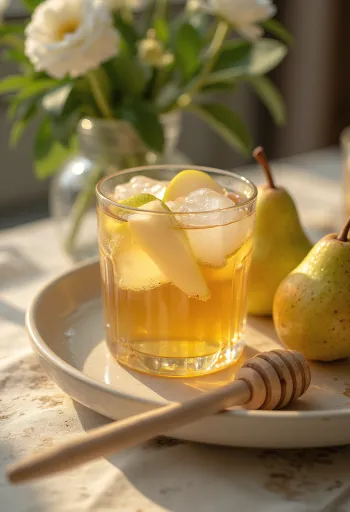 Irski cider od kruške svježe poslužen
