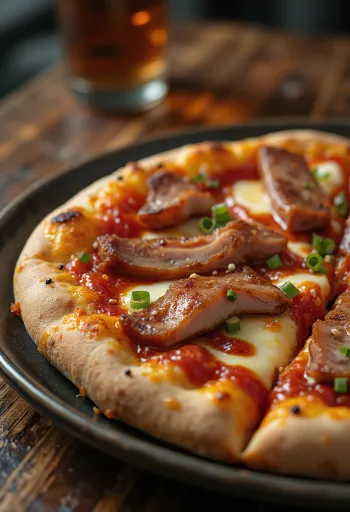 Kineska pizza s Char Siu svinjetinom