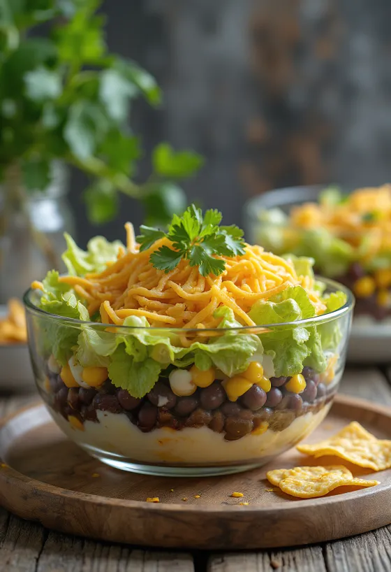 Taco salata poslužena