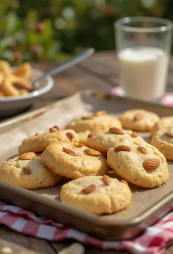 Keksi s bademima posluženi