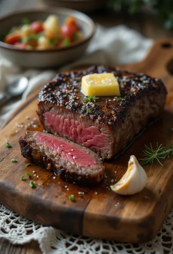 Kudu odrezak na žaru s prilogom od povrća.