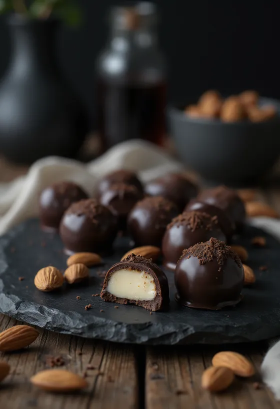 Marcipan praline poslužene