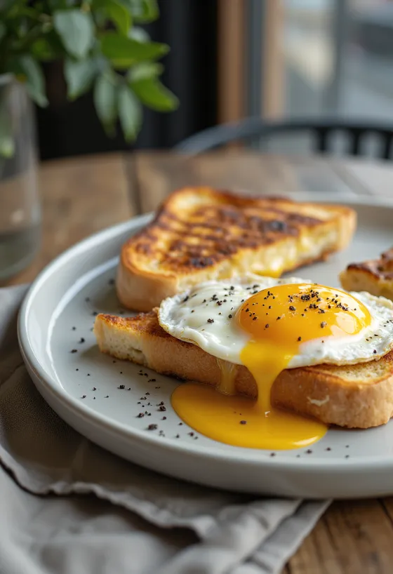 Panini s jajima, grilani, sa zlatno smeđim kruhom