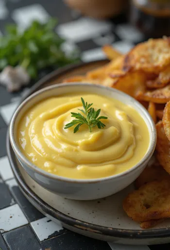 Umak od senfa i češnjaka poslužen s mesom s roštilja