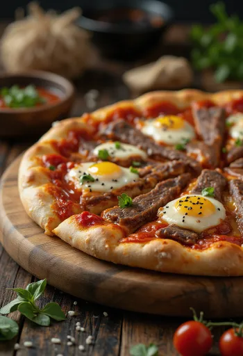 Korejska pizza s Bulgogi govedinom