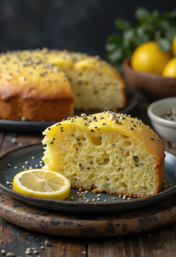 Torta od maka i limuna poslužena