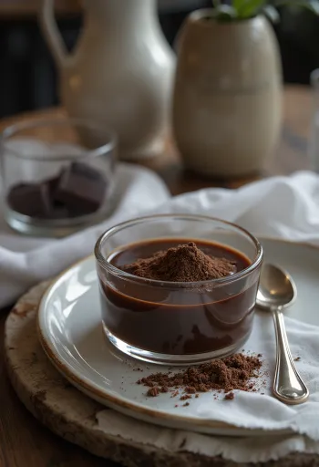 Čokoladni liker poslužen u boci