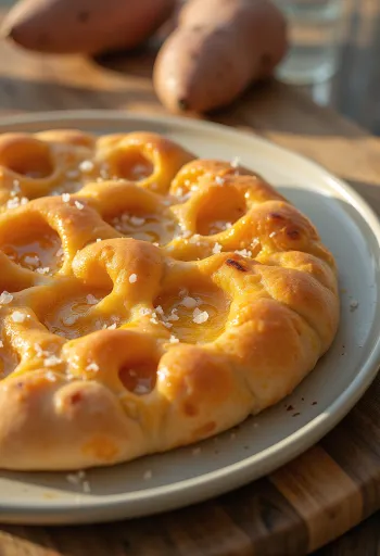 Focaccia od batata poslužena