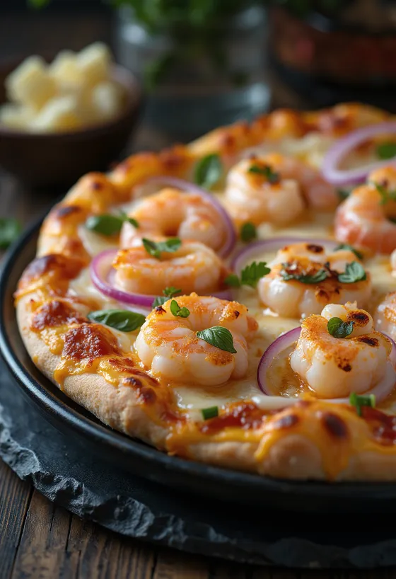 Pizza u švedskom stilu s kozicama