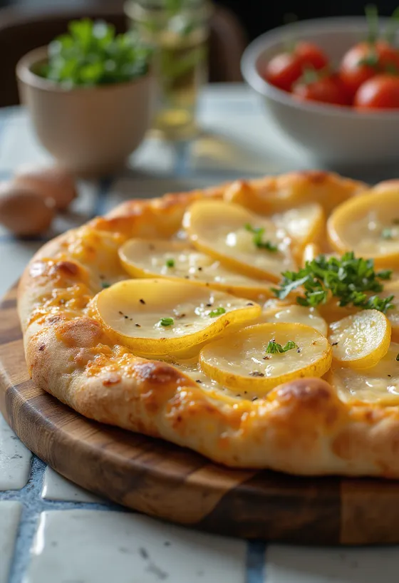 Pizza sa švicarskim raclette sirom