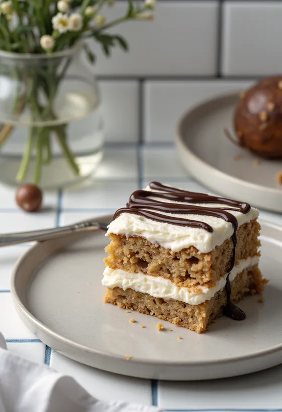 Torta od kestena bez šećera s mascarpone kremom i tamnom čokoladom