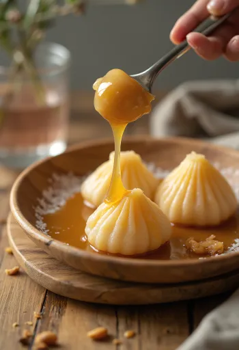 Mochi s karamelom, svježe pripremljen