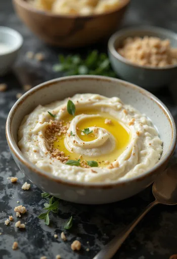 Namaz od patlidžana s tahini umakom poslužen