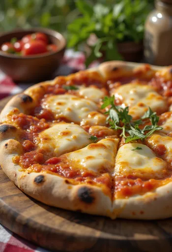 Pizza u turkmenskom stilu poslužena s lokalnim umakom od rajčice