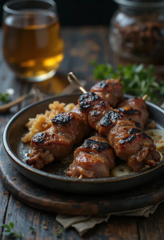 Goveđi kebab, poslužen u pita kruhu sa svježim peršinom i preljevom od jogurta