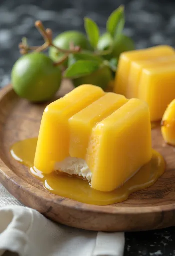 Solero Exotic sladoled od tropskog voća s preljevom od manga i marakuje