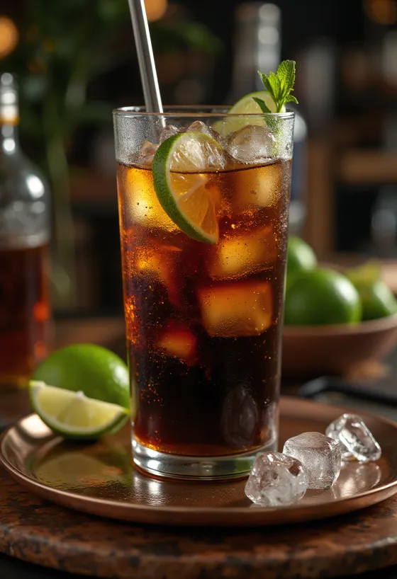 Cuba Libre koktel u čaši