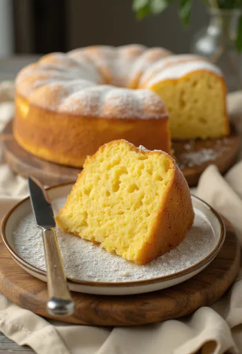 Jednostavna torta s maslacem u jednostavnom posluživanju